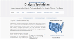 Desktop Screenshot of dialysistechniciansalary.org