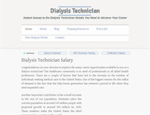 Tablet Screenshot of dialysistechniciansalary.org